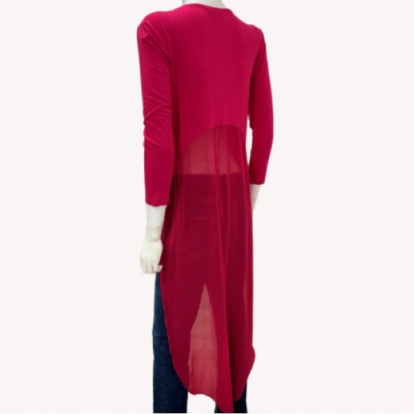 So Fabulous Bebe High Low Twist Top - Picture 4 of 8